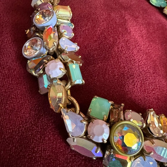 Colorful Gemstone Statement Necklace - Picture 5 of 8